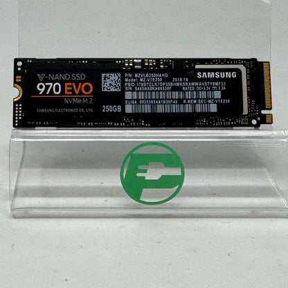Samsung M.2 2280 970 EVO 250GB PCIe Gen 3.0 x4, NVMe 1.3. SSD MZ-V7E250