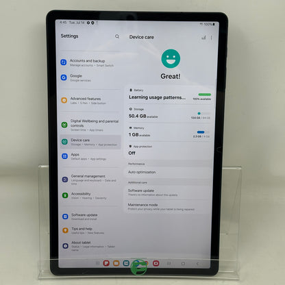 WiFi Only Samsung Galaxy Tab S7 FE 12.4" 64GB Black SM-T733