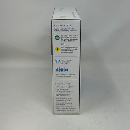 Ring 1st Gen Smart Video Doorbell 8VR1S5-SEN0