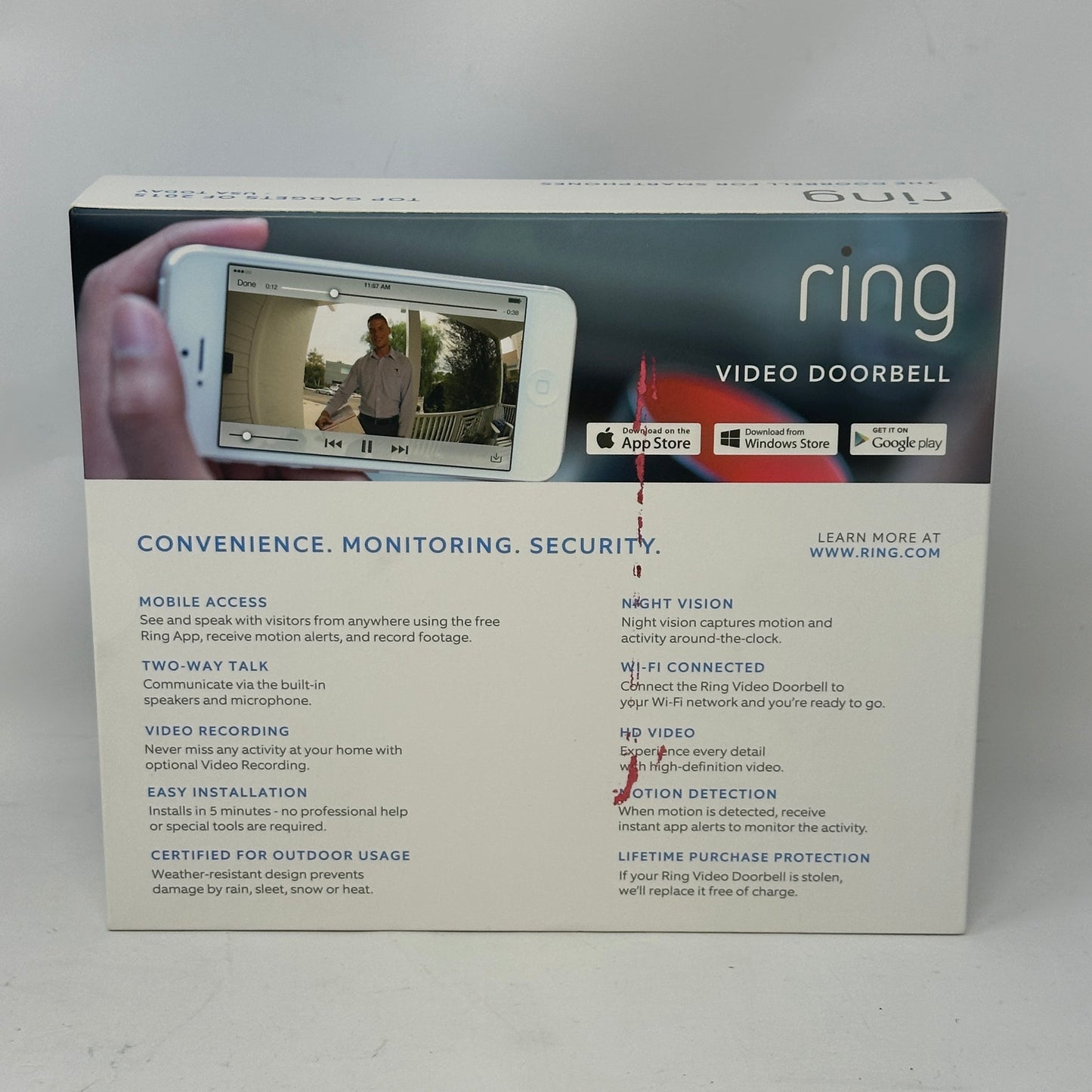 Ring 1st Gen Smart Video Doorbell 8VR1S5-SEN0