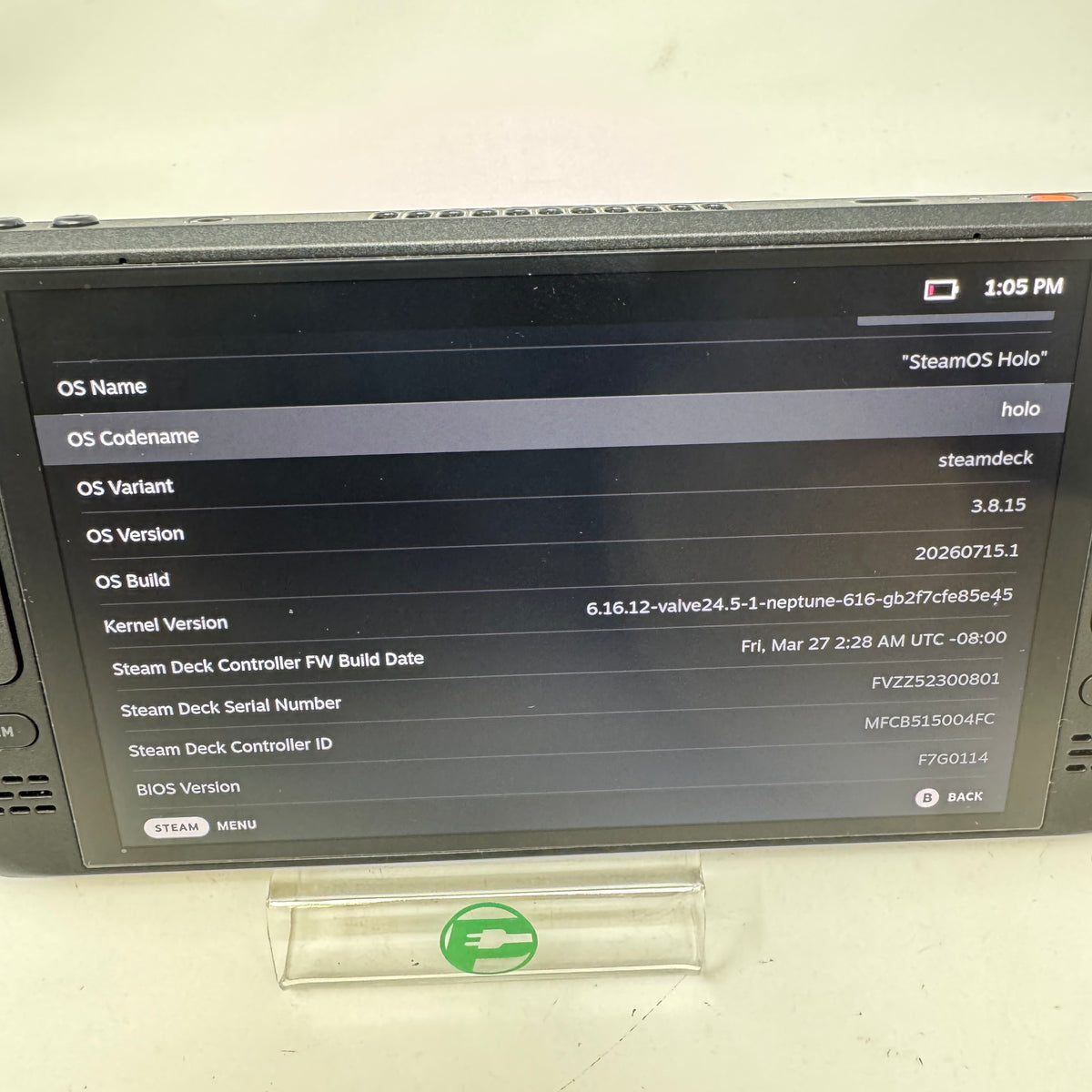 Valve Steam Deck OLED 7.4" AMD 6nm Ryzen APU 16GB RAM 512GB Black 1030