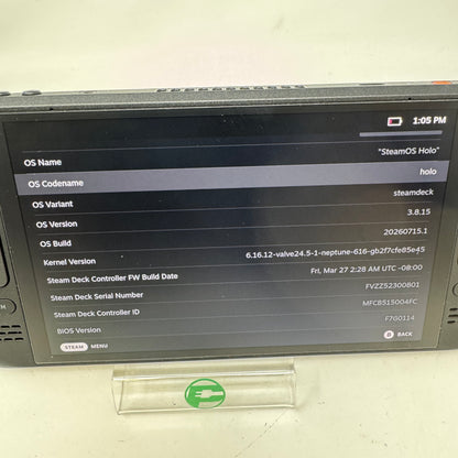 Valve Steam Deck OLED 7.4" AMD 6nm Ryzen APU 16GB RAM 512GB Black 1030