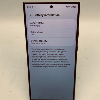 Factory Unlocked Samsung Galaxy S24 Ultra 256GB SM-S928U1 Titanium Black