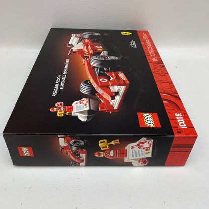 New LEGO Icons Ferrari F2004 & Michael Schumacher Building Set 11375