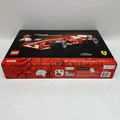 New LEGO Icons Ferrari F2004 & Michael Schumacher Building Set 11375