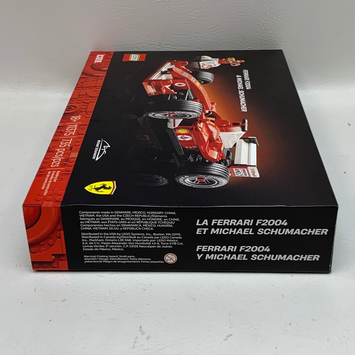New LEGO Icons Ferrari F2004 & Michael Schumacher Building Set 11375