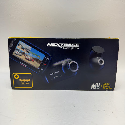 NewNextbase 320 RSD Dual Dash Cam Bundle - 1080p Front & Rear Camera 
