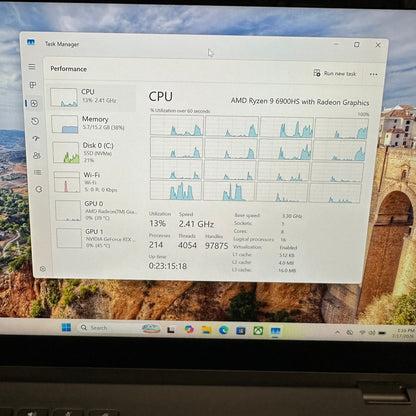 Asus ROG Flow X13 GV301RE 13.4 Ryzen 9 6900HS 3.3GHz 16GB RAM 1TB SSD GeForce 