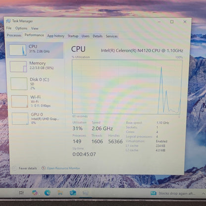 Dell Latitude 3190 Celeron N4120 1.1GHz 4GB RAM 60GB SD