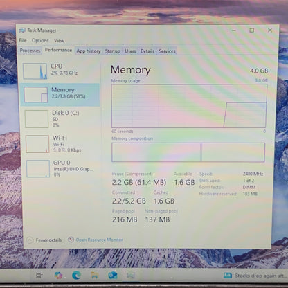 Dell Latitude 3190 Celeron N4120 1.1GHz 4GB RAM 60GB SD