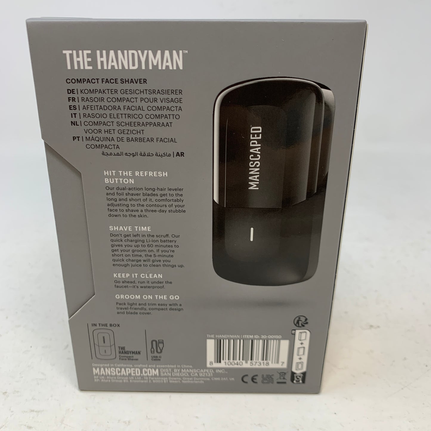 New Manscaped The Handyman Men’s Compact Face Shaver 30-00150