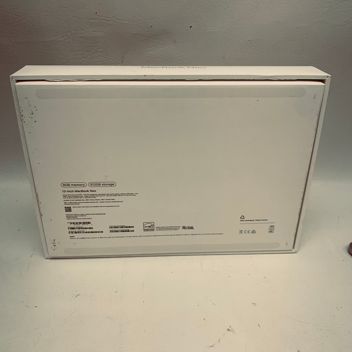 2026 Apple MacBook Neo 13" A18 Pro 5C GPU 4.0GHz 8GB RAM 512GB SSD MHFJ4LL/A