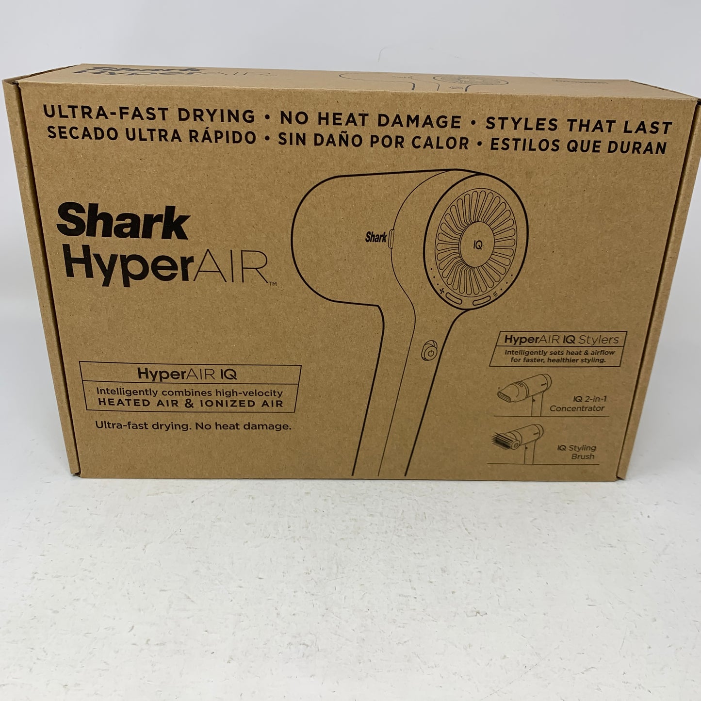Shark HD112BRN HyperAir Hair Dryer with IQ 2-in-1 Concentrator & Styling Brush