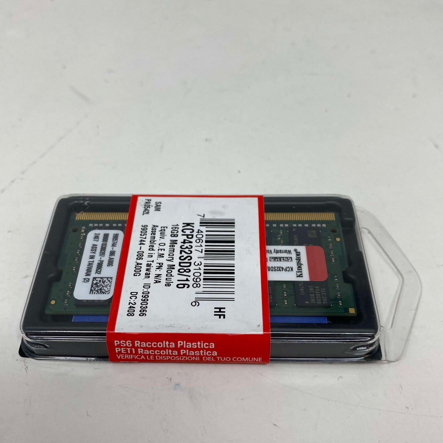 New Kingston KCP432SD8/16 16GB (1x16GB) RAM DDR4 3200MHz