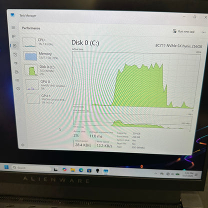 Alienware M15 R6-OL59QDT 15.6" i7-11800H 2.3GHz 8GB RAM 256GB SSD GeForce RTX