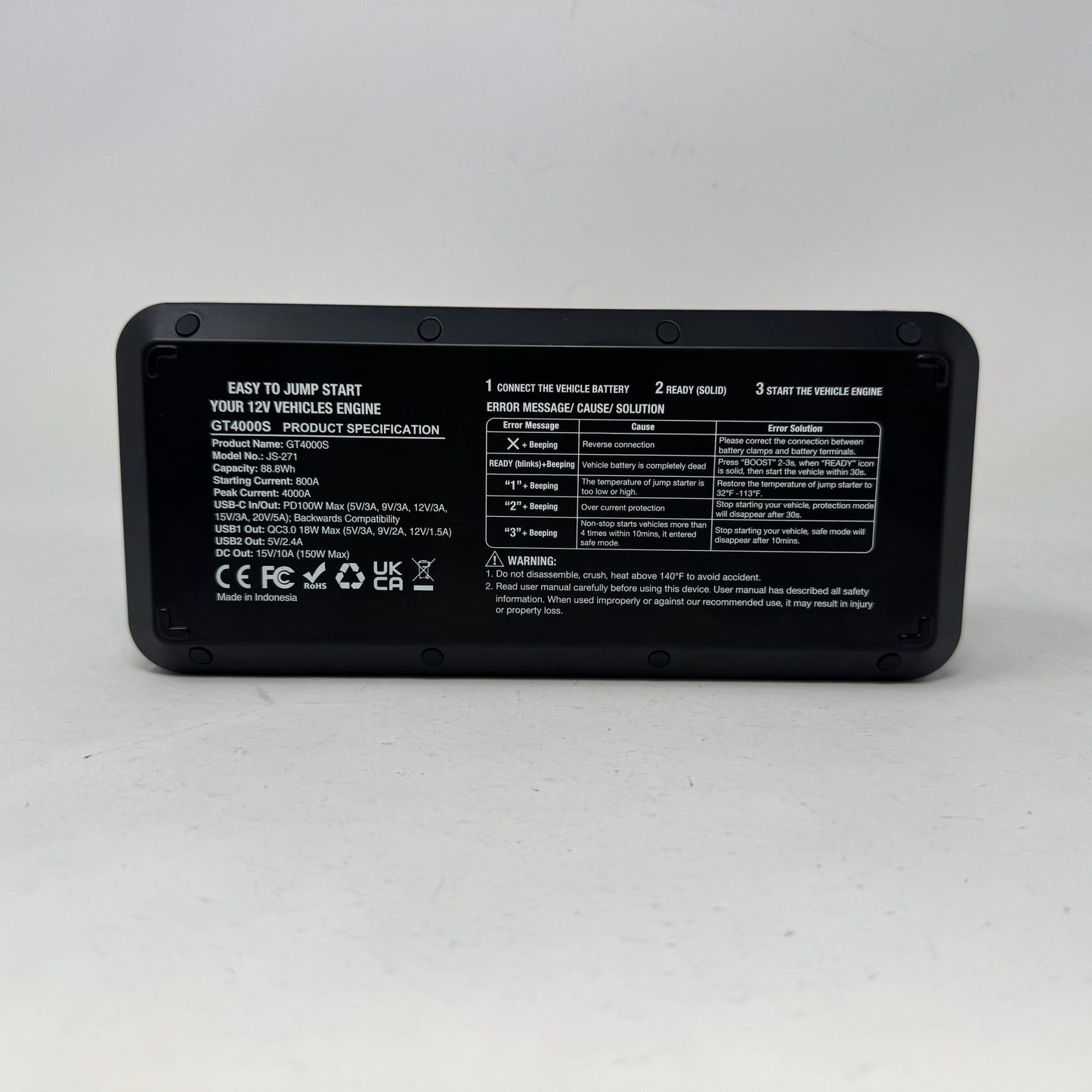 GOOLOO GT400S Car Jump Starter JS-271