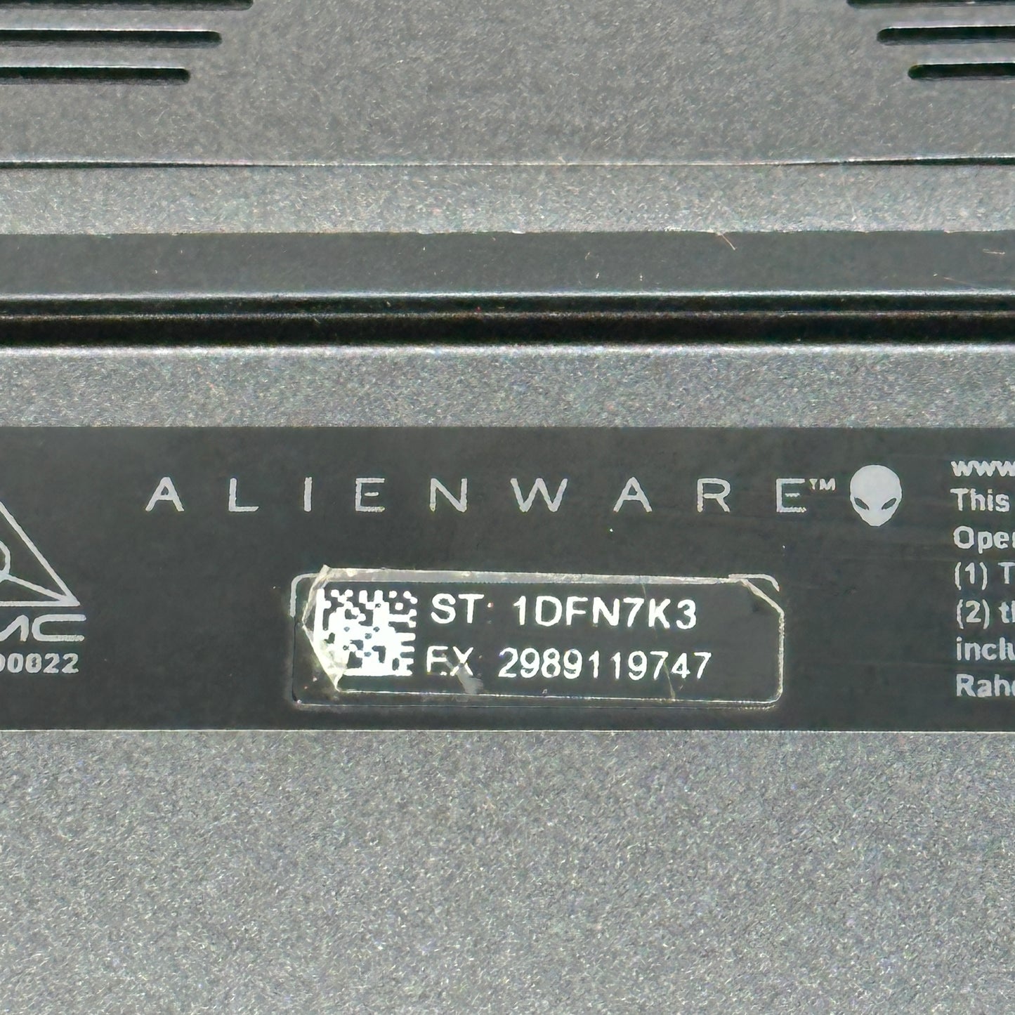 Alienware M15 R6-OL59QDT 15.6" i7-11800H 2.3GHz 8GB RAM 256GB SSD GeForce RTX