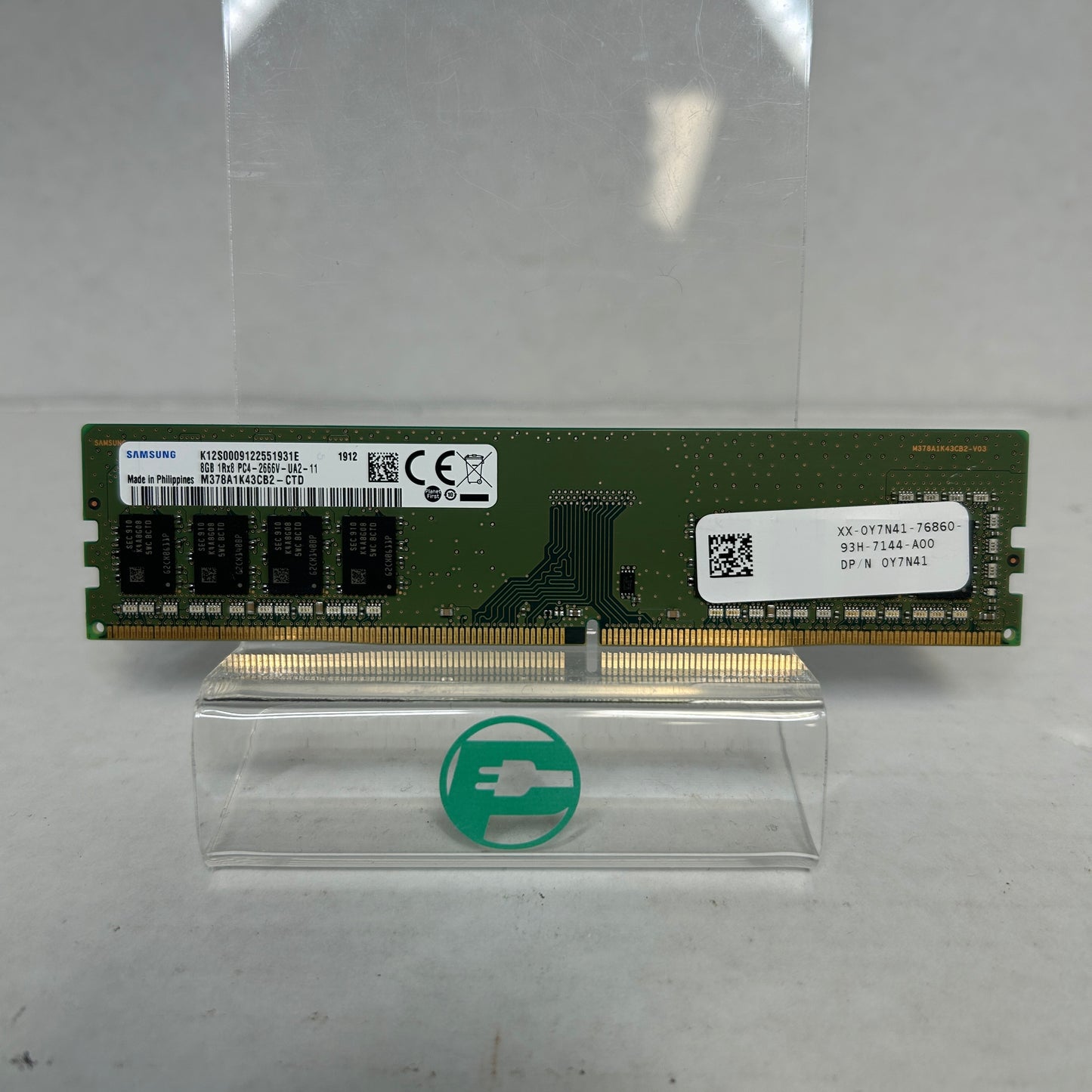 Samsung PC4-2666V-UA2 8GB (1x8GB) RAM DDR4 2666MHz M378A1K43CB2-CTD