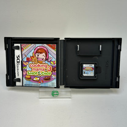 Cooking Mama 3 Shop & Chop Nintendo DS Game 2009 Complete CIB Tested