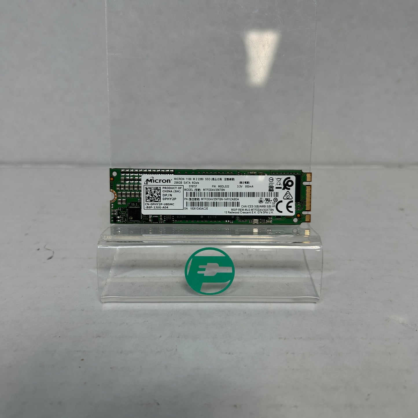 Micron 2280mm 1100 256GB SATA III 6Gbps SSD MTFDDAV256TBN
