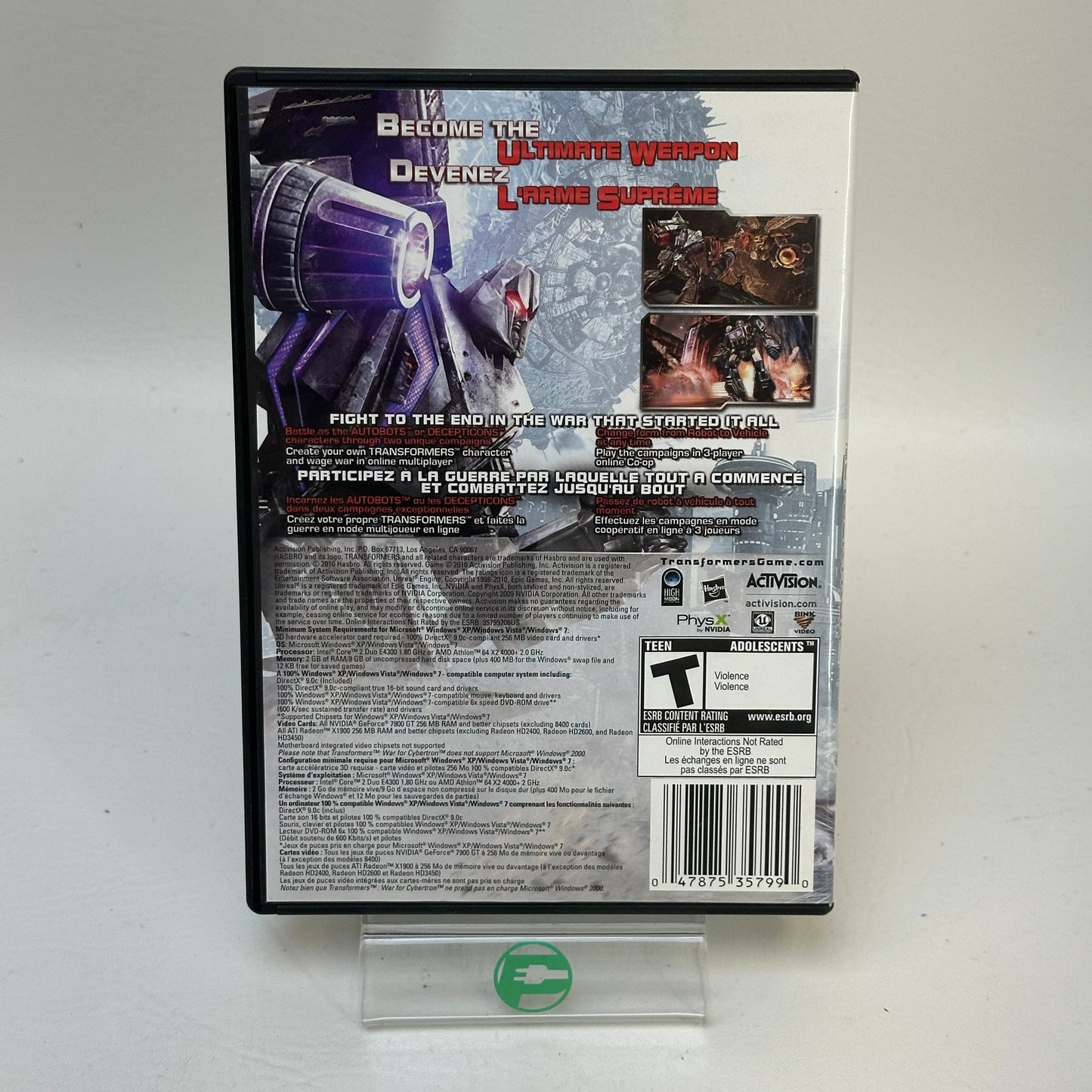 PS3: Transformers War for Cybertron PS3 2010 Authentic Tested Complete CIB