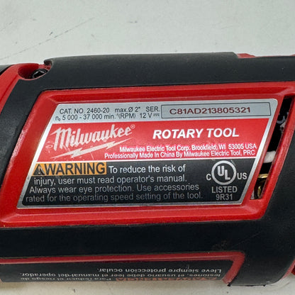 New Milwaukee 2460-20 M12 12V Cordless Rotary Tool 