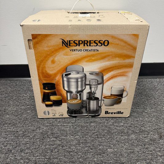 New Nespresso Vertuo Creatista by Breville BVE850BSS Stainless Steel Coffee Maker