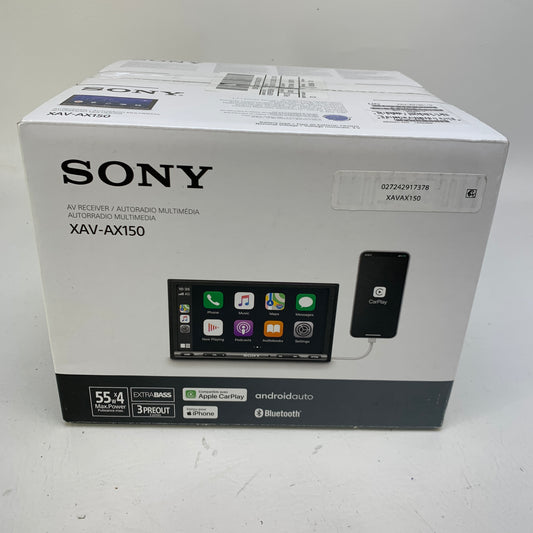 New Sony XAV-AX150 6.95" Apple CarPlay Android Auto Bluetooth Media Receiver