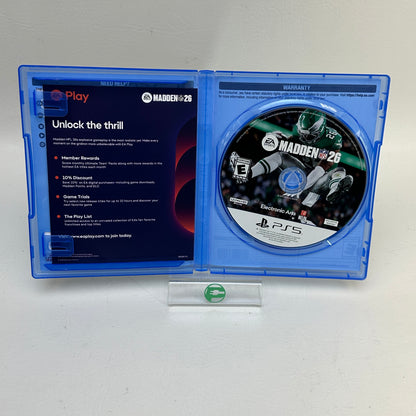 Madden NFL 26 CIB Sony PlayStation 5 PS5 2025 Complete In Box Video Game