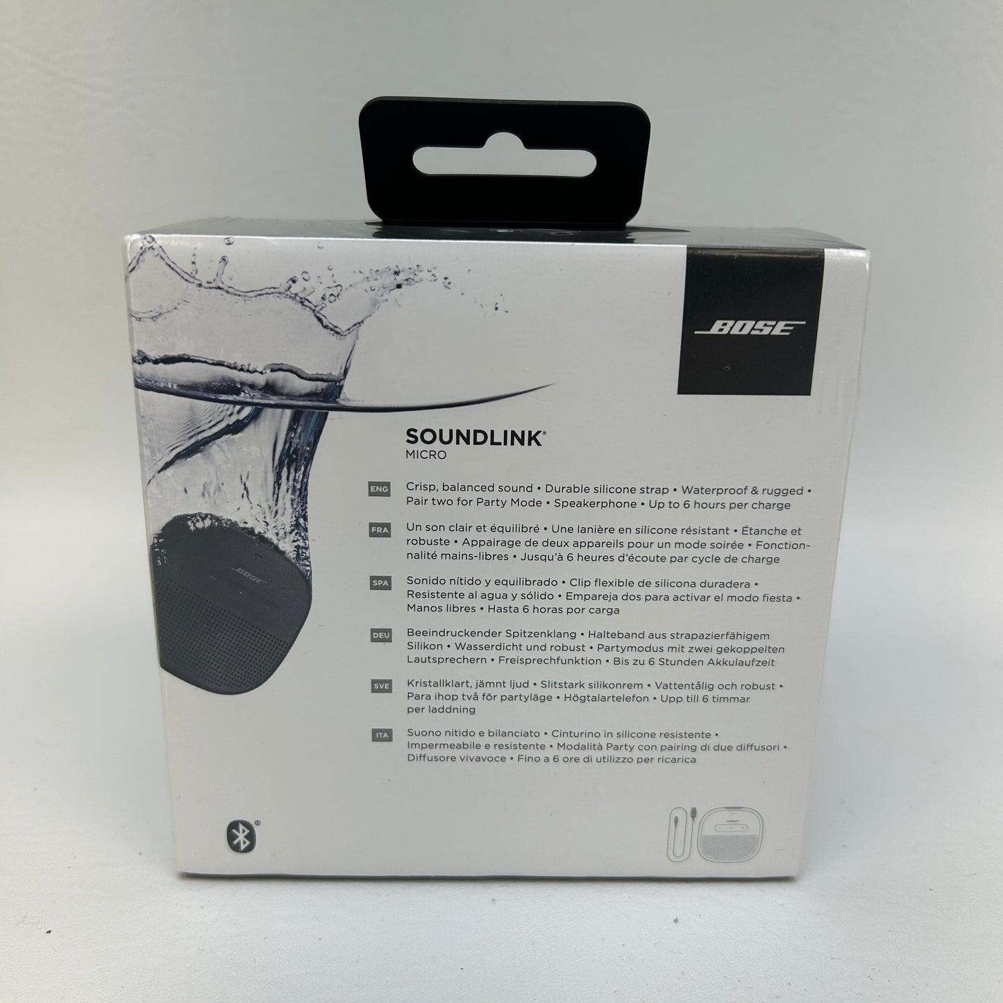New Bose SoundLink Micro Portable Waterproof Bluetooth Speaker Black 783342-0100