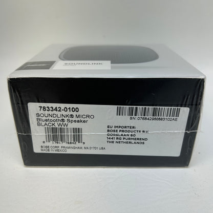 New Bose SoundLink Micro Portable Waterproof Bluetooth Speaker Black 783342-0100