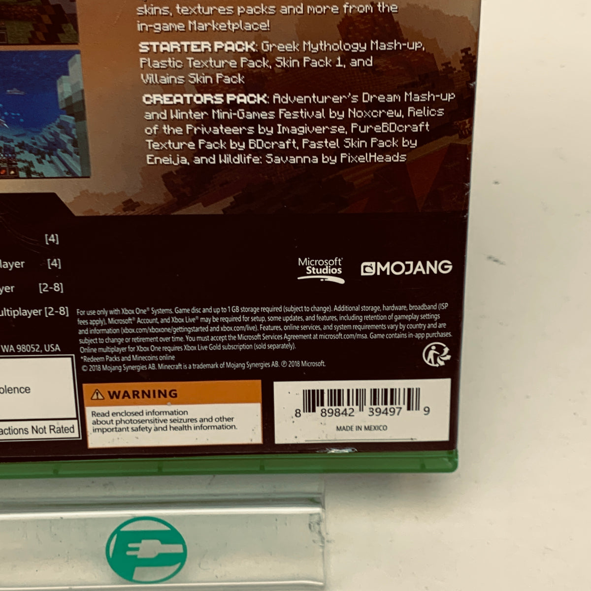 Minecraft Master Collection (Microsoft Xbox One, 2018)