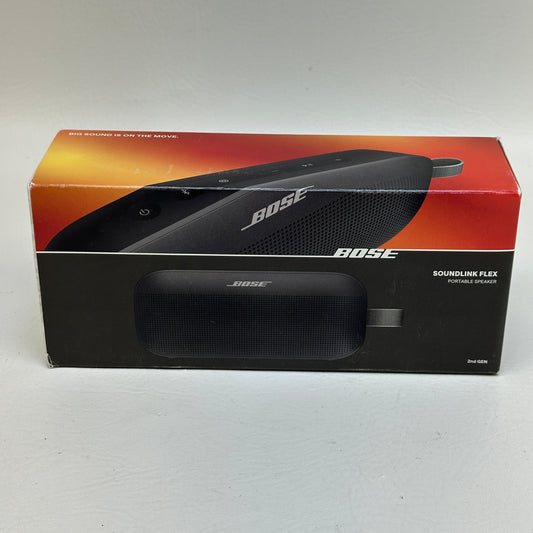 New Bose SoundLink Flex Wireless Portable Bluetooth Speaker Black 887612-0100