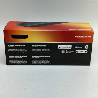 New Bose SoundLink Flex Wireless Portable Bluetooth Speaker Black 887612-0100