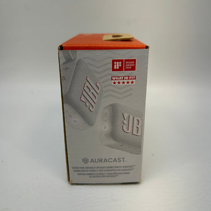 New JBL Go 4 Portable Wireless Bluetooth Speaker White JBLGO4WHTAMAC