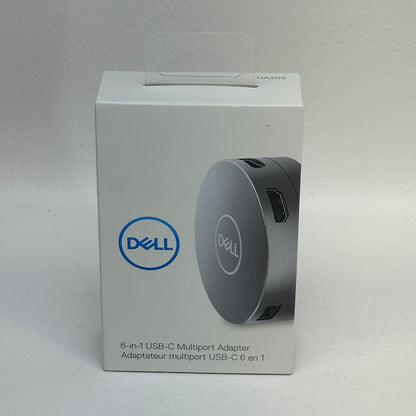 New Dell DA305 6MC1K 6-in-1 USB-C Multiport Adapter HDMI VGA Ethernet USB-C 