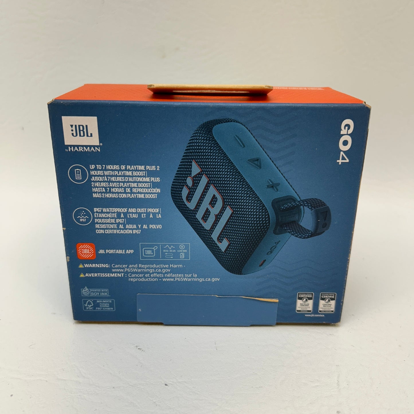 New JBL Go 4 Portable Wireless Bluetooth Speaker Blue JBLGO4BLUAM