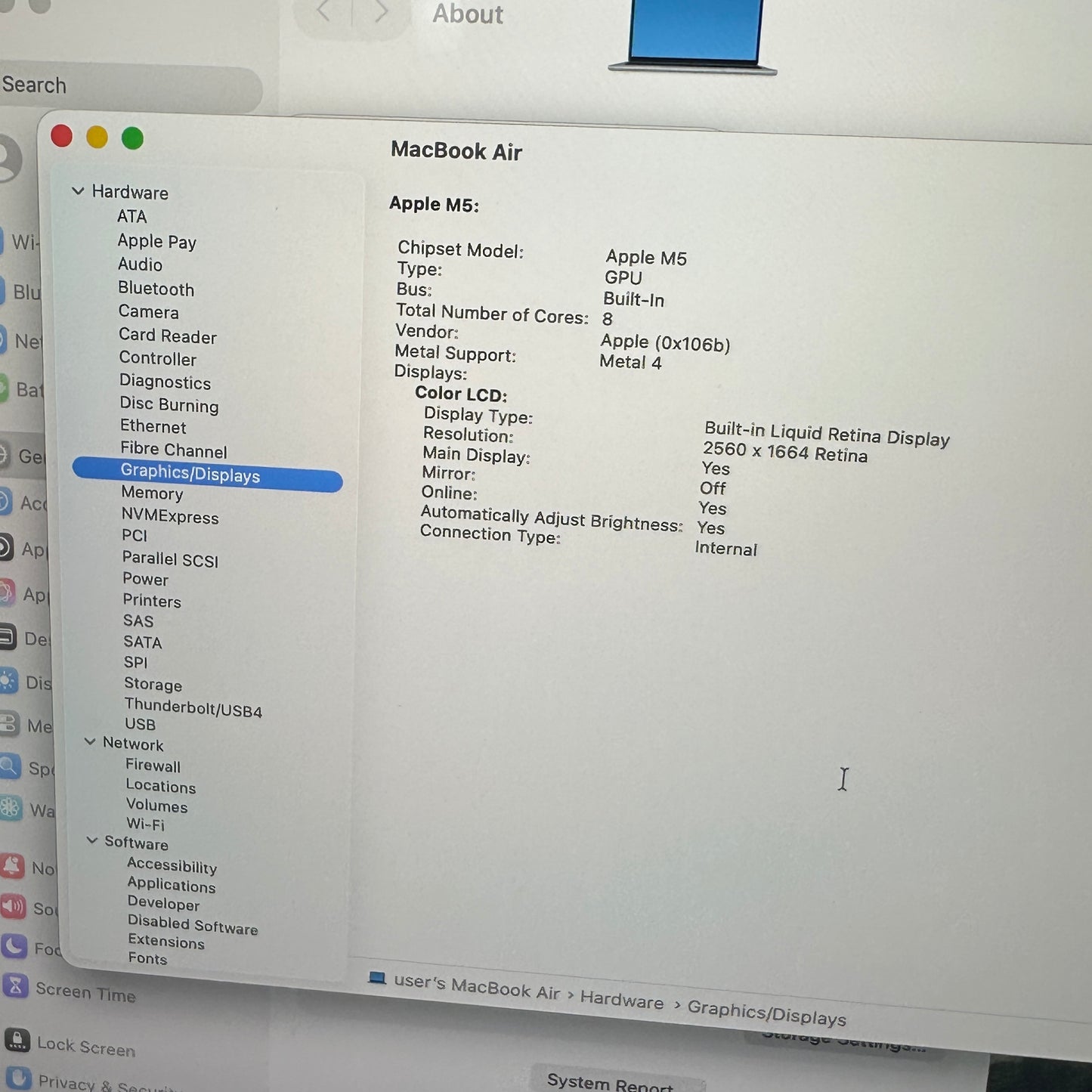 2026 Apple MacBook Air 13" M5 8C GPU 4.6GHz 16GB RAM 512GB SSD A3449