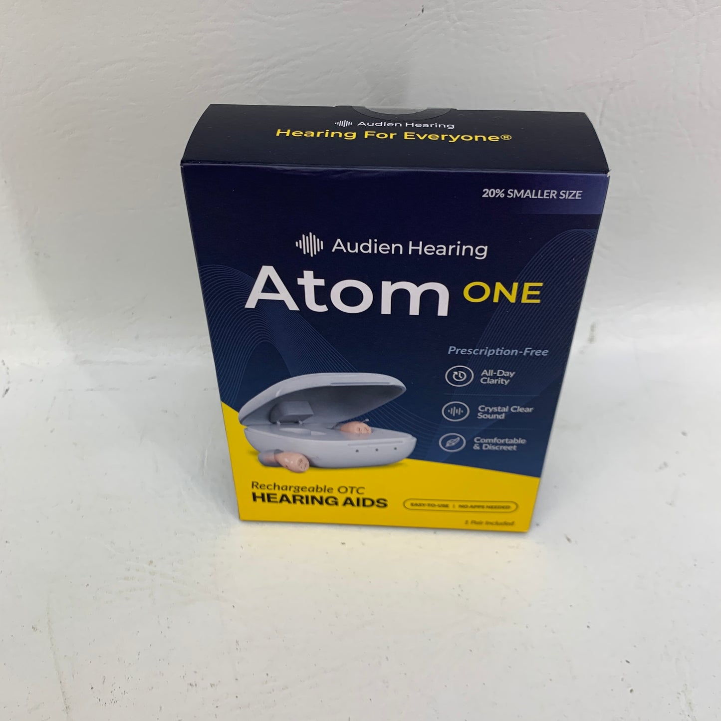 New Audien Atom ONE OTC Hearing Aids AT1RB004 Rechargeable