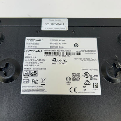 SonicWall TZ300 5-Port Network Security Firewall Appliance APL28-0B4