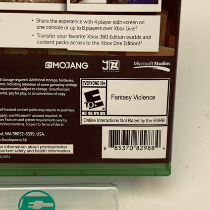 Minecraft [Xbox One Edition] (Microsoft Xbox One, 2014)