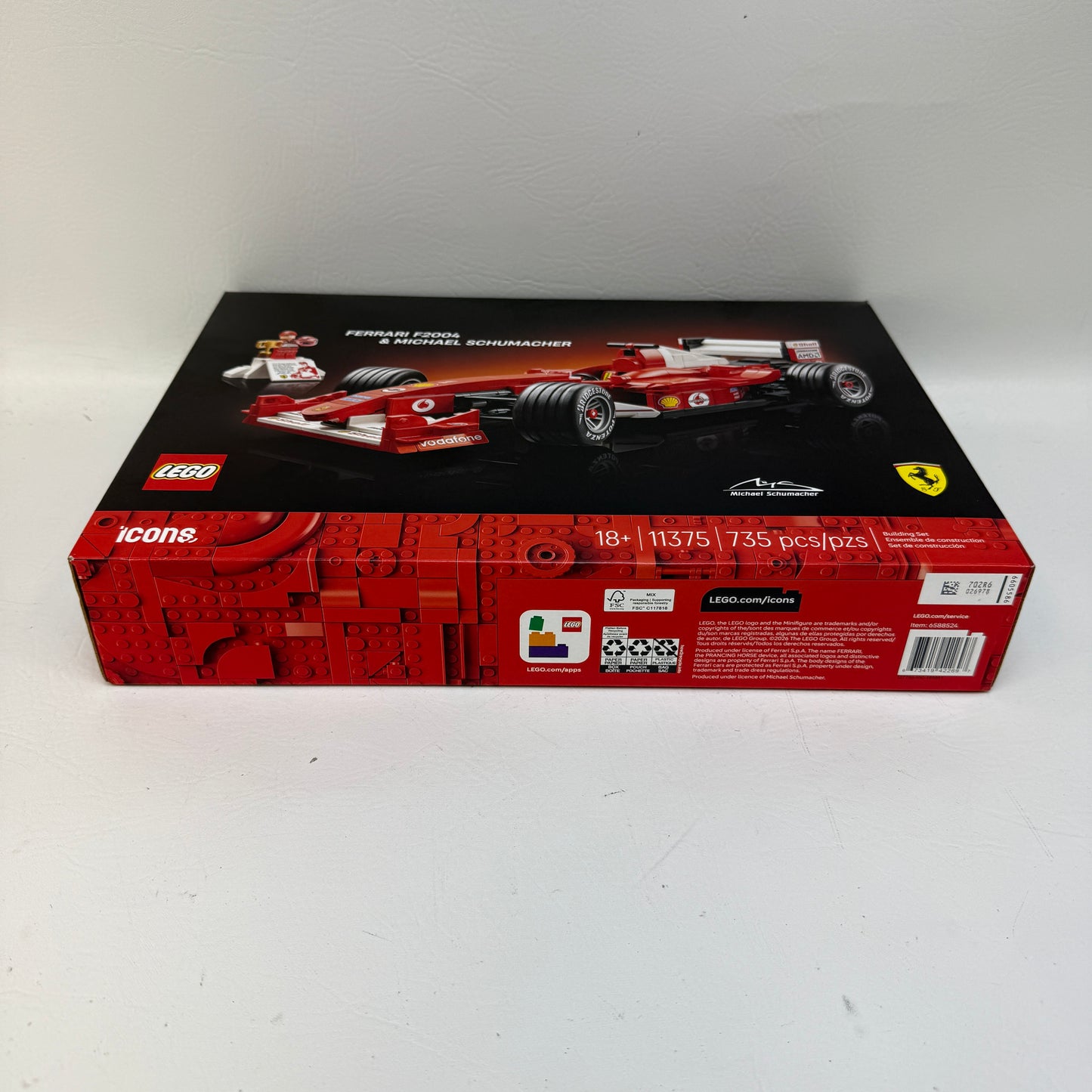 New Lego Ferrari F2004 & Michael Schumacher  Building Set for Adults 11375