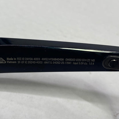 Oakley Meta HSTN AI Smart Glasses Matte Black Clear Lens 12MP 32GB OW8002