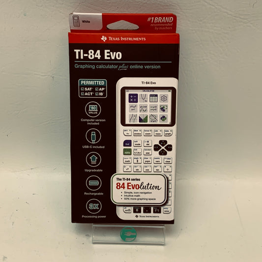 New Texas Instruments TI-84 Evo White Graphing Calculator