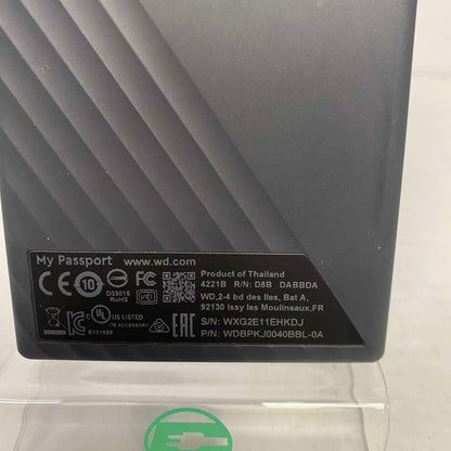 Western Digital WD 2.5" My Passport 4TB USB 3.2 Gen 1 HDD WDBPKJ0040BBL-0A