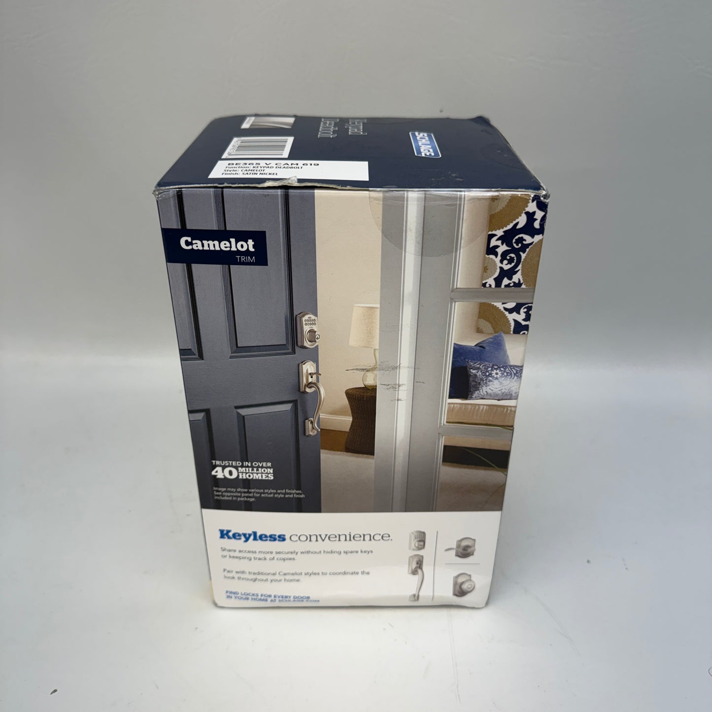 New Schlage FBE365 V Cam 619 ACC Camelot Keypad Deadbolt 901364