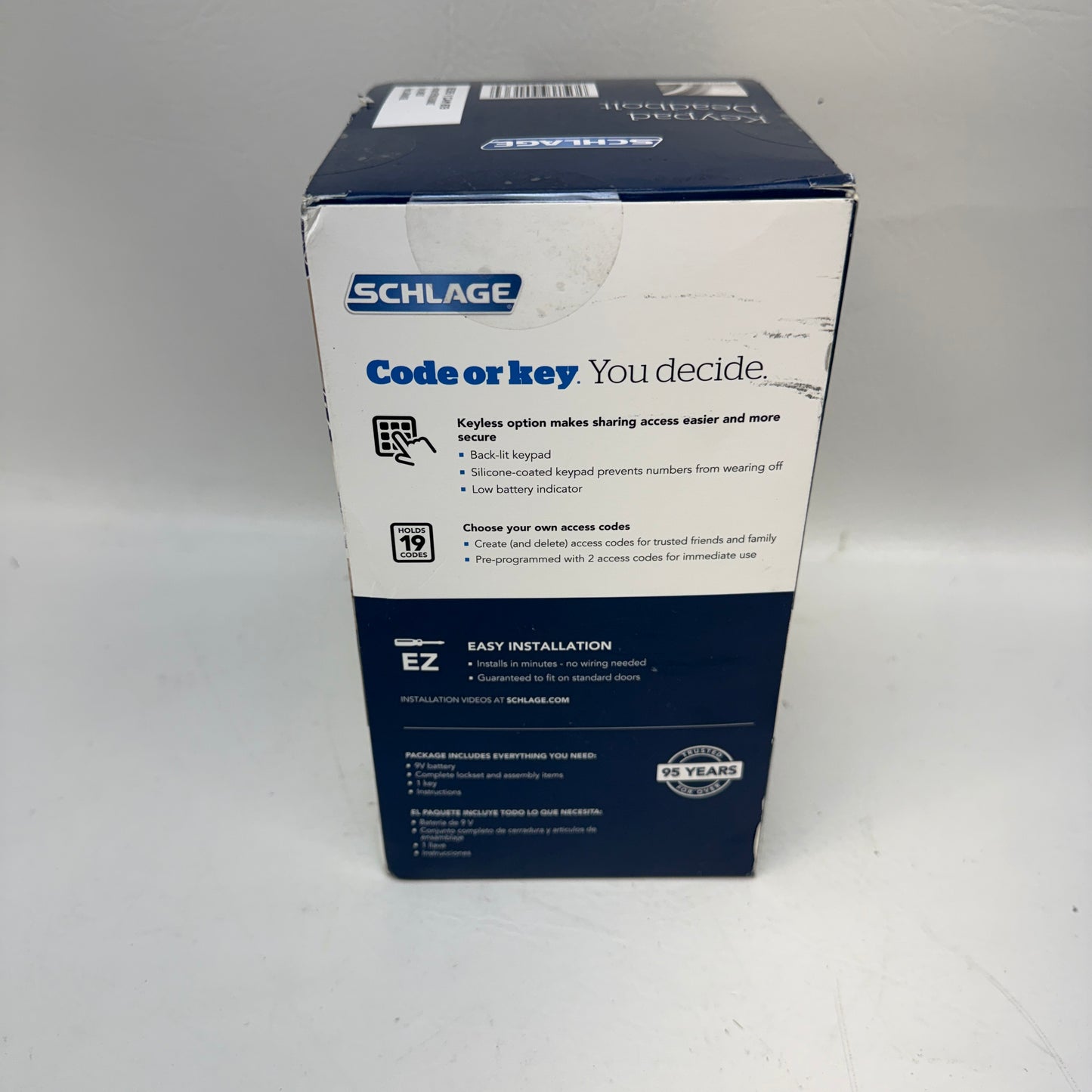 New Schlage FBE365 V Cam 619 ACC Camelot Keypad Deadbolt 901364