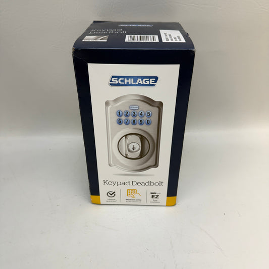 New Schlage FBE365 V Cam 619 ACC Camelot Keypad Deadbolt 901364
