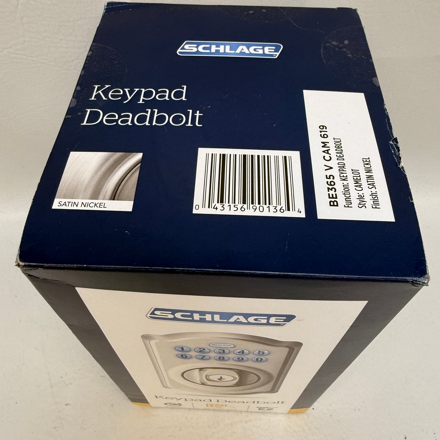 New Schlage FBE365 V Cam 619 ACC Camelot Keypad Deadbolt 901364