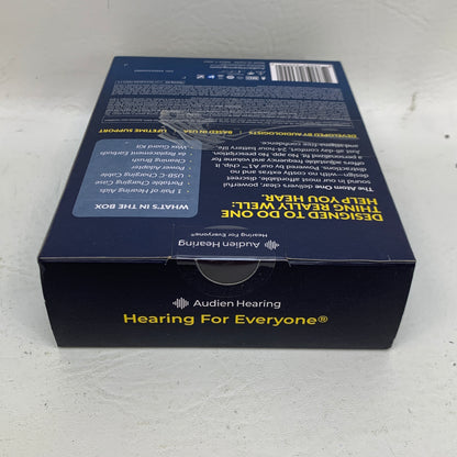 New Audien Atom ONE OTC Hearing Aids AT1RB004 Rechargeable